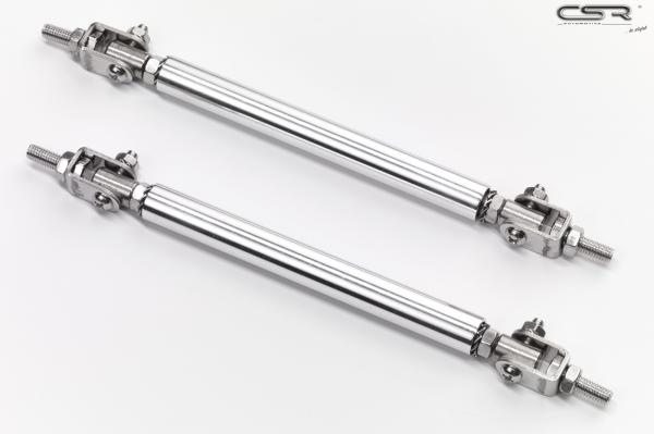 CSR Universal Spoiler Stabilisatoren verstellbar 100-140mm silber ZB156