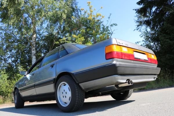 Fox passend für Audi 100 quattro Typ C3 Endschalldämpfer - 2x63 Typ 10 AU070042-004