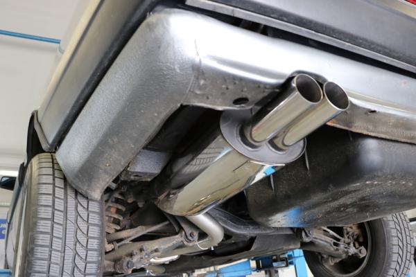 Fox passend für Audi 100 quattro Typ C3 Endschalldämpfer - 2x63 Typ 10 AU070042-004