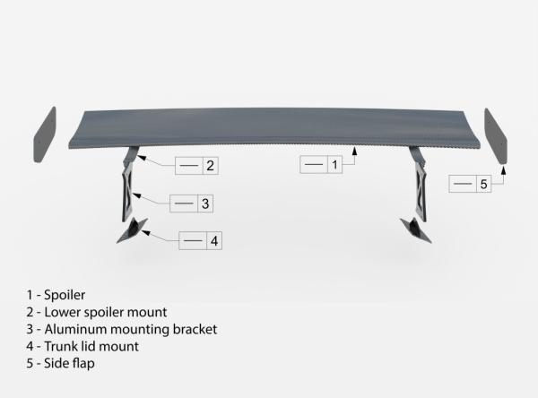 Maxton Design Carbon Spoiler JDM Style + LED für Mazda MX-5 ND (Mk4)