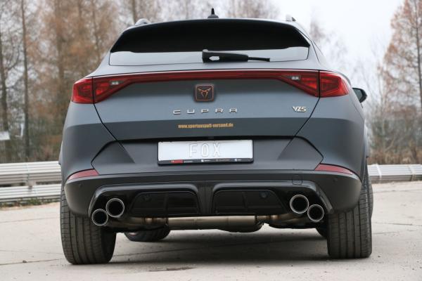 Fox passend für CUPRA Formentor 4x4 - VZ5 Endschalldämpfer mit 2 Abgasklappen - 2x100 und 2x90 Typ 25 CU100015-294M