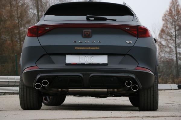 Fox passend für CUPRA Formentor 4x4 - VZ5 Endschalldämpfer mit 2 Abgasklappen - 2x88x74 Typ 32 rechts/links CU100015-344