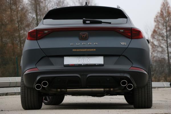 Fox passend für CUPRA Formentor 4x4 - VZ5 Endschalldämpfer mit 2 Abgasklappen - 2x88x74 Typ 32 rechts/links CU100015-344
