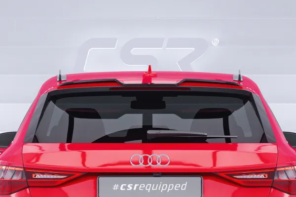 CSR Dachfinnen mit ABE für Audi A3 / S3 / RS3 (8Y) Sportback DF041-S strukturiert schwarz matt (keine Lackierung erforderlich)