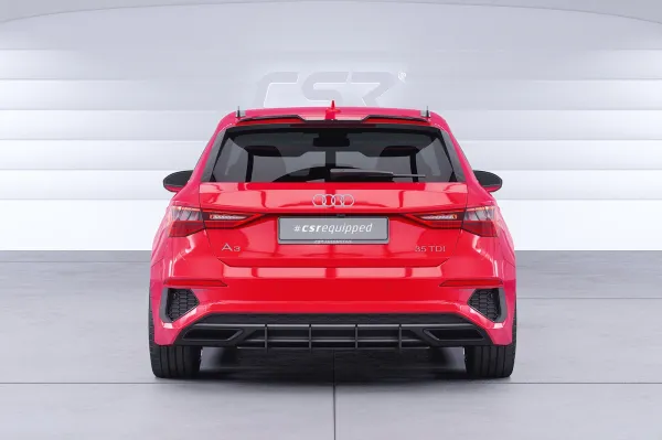 CSR Dachfinnen mit ABE für Audi A3 / S3 / RS3 (8Y) Sportback DF041-L Lackierung erforderlich (unlackiert roh)