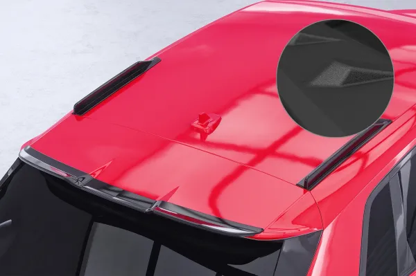 CSR Dachfinnen mit ABE für Audi A3 / S3 / RS3 (8Y) Sportback DF041-S strukturiert schwarz matt (keine Lackierung erforderlich)