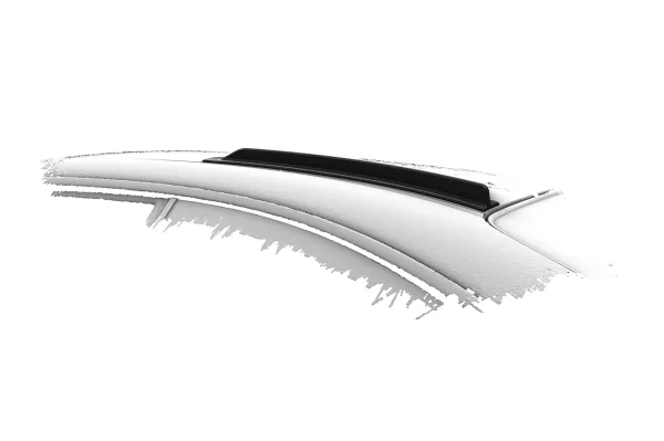 CSR Dachfinnen mit ABE für BMW 3er E46 / M3 E46 Coupe DF035-C Carbon Look Hochglanz (keine Lackierung erforderlich)