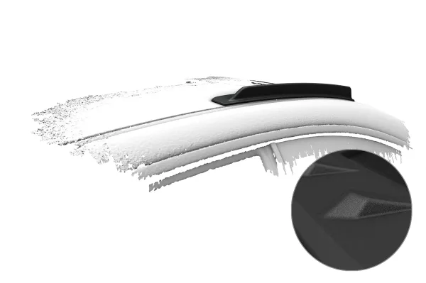 CSR Dachfinnen mit ABE für BMW 3er E46 / M3 E46 Coupe DF035-S strukturiert schwarz matt (keine Lackierung erforderlich)