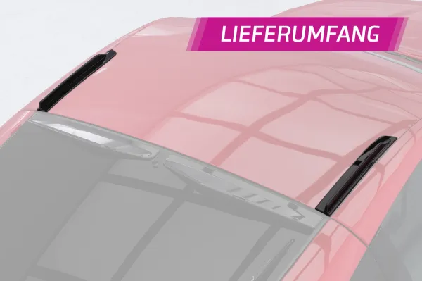 CSR Dachfinnen mit ABE für Nissan 350Z (Z33) Coupe DF043-S strukturiert schwarz matt (keine Lackierung erforderlich)