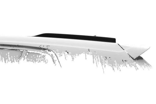 CSR Dachfinnen mit ABE für VW Golf 7 (Typ AU) DF029-C Carbon Look Hochglanz (keine Lackierung erforderlich)