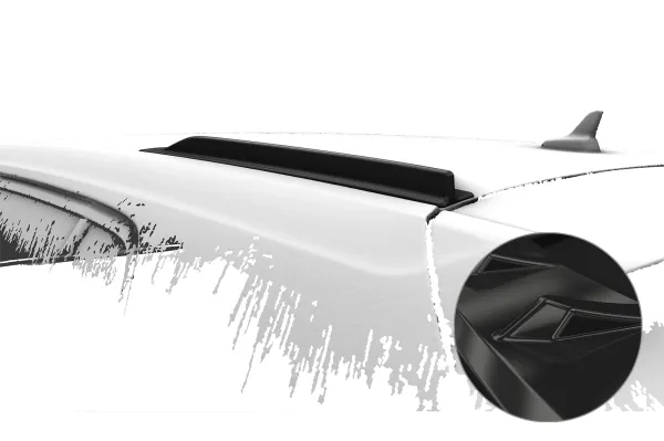 CSR Dachfinnen mit ABE für VW Golf 7 (Typ AU) DF029-G Glossy schwarz Hochglanz (keine Lackierung erforderlich)