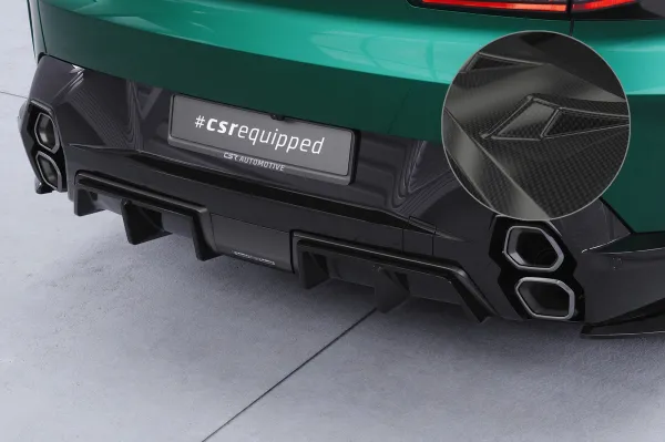 CSR Diffusor | Heckansatz für BMW XM G09 HA499-C Carbon Look Hochglanz (keine Lackierung erforderlich)