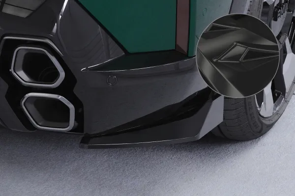 CSR Diffusor | Heckansatz für BMW XM G09 HA502-G Glossy schwarz Hochglanz (keine Lackierung erforderlich)