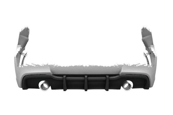 CSR Diffusor | Heckansatz mit ABE für BMW 3er E90 / E91 HA256-G Glossy schwarz Hochglanz (keine Lackierung erforderlich)