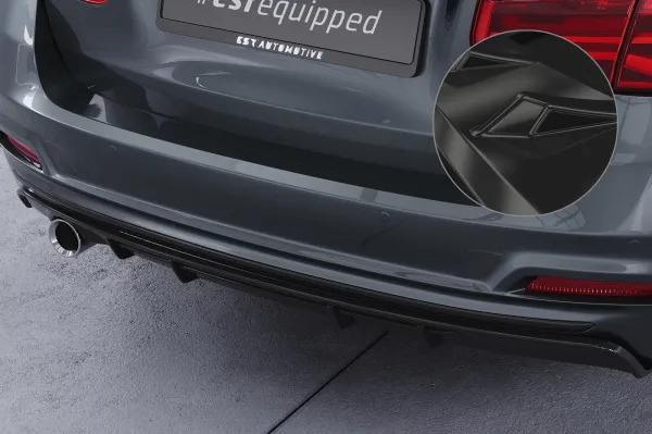 CSR Diffusor | Heckansatz mit ABE für BMW 3er F31 Touring LCI HA287-G Glossy schwarz Hochglanz (keine Lackierung erforderlich)