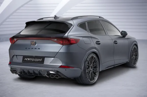 CSR Diffusor | Heckansatz mit ABE für Cupra Formentor HA286-C Carbon Look Hochglanz (keine Lackierung erforderlich)
