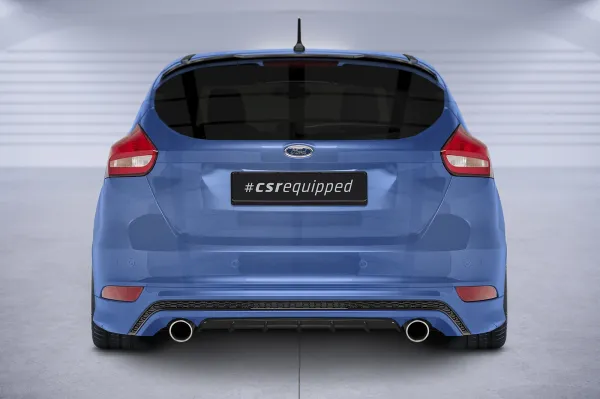 CSR Diffusor | Heckansatz mit ABE für Ford Focus MK3 ST-Line HA299-L Lackierung erforderlich (unlackiert roh)