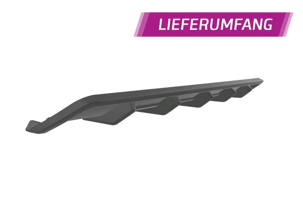 CSR Diffusor | Heckansatz mit ABE für Ford Focus MK3 ST-Line HA299-C Carbon Look Hochglanz (keine Lackierung erforderlich)