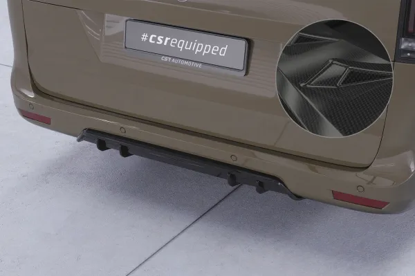 CSR Diffusor | Heckansatz mit ABE für Mercedes-Benz V-Klasse 447 HA426-C Carbon Look Hochglanz (keine Lackierung erforderlich)