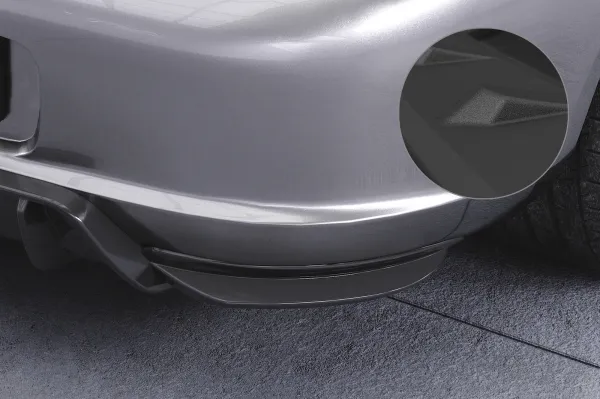CSR Diffusor | Heckansatz mit ABE für Porsche Boxster 986 HA421-S strukturiert schwarz matt (keine Lackierung erforderlich)