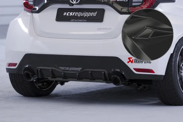 CSR Diffusor | Heckansatz mit ABE für Toyota GR Yaris (XP21) HA277-G Glossy schwarz Hochglanz (keine Lackierung erforderlich)