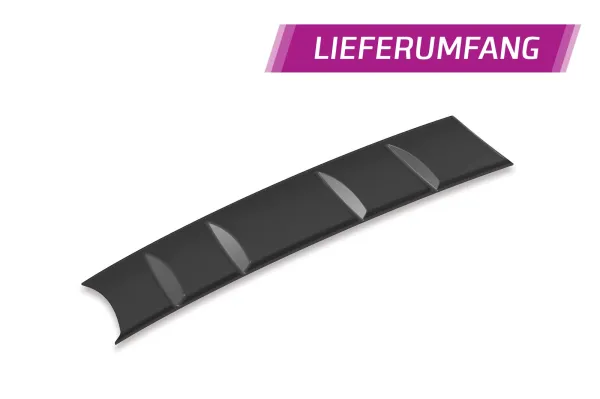 CSR Diffusor | Heckansatz mit ABE für VW Passat B7 Typ 3C Variant HA243-C Carbon Look Hochglanz (keine Lackierung erforderlich)