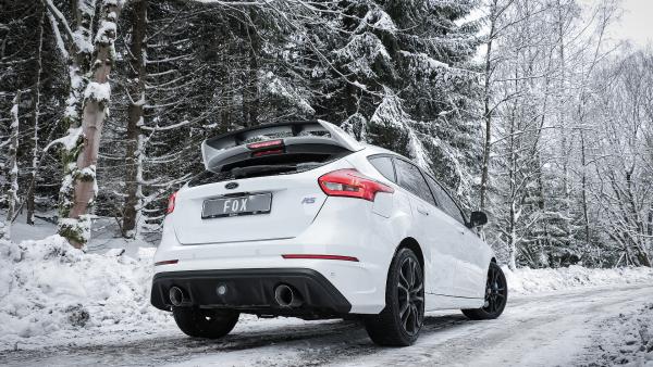 Fox passend für Ford Focus III RS Endschalldämpfer quer Ausgang rechts/links mit Abgasklappe - 1x114 Typ 25 rechts/links  FO032145-295