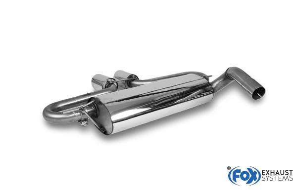 Fox passend für Ford Focus III ST Fließheck Endschalldämpfer quer Ausgang mittig - 2x90 Typ 25 mittig FO032025-292