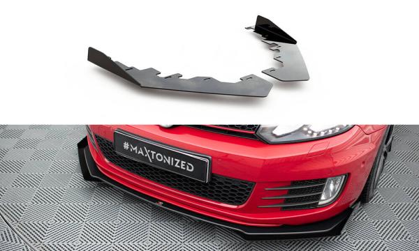 Maxton Design Flaps für VW Golf GTI Mk6 schwarz Hochglanz