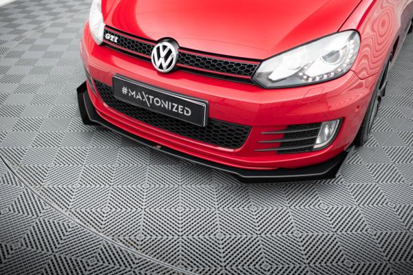 Maxton Design Flaps für VW Golf GTI Mk6 schwarz Hochglanz