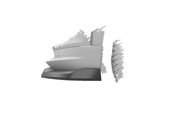 CSR Frontspoiler | Cup-Spoilerlippe für Cadillac Lyriq CSL438-L Lackierung erforderlich (unlackiert roh)