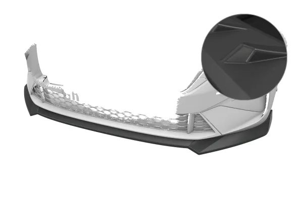 CSR Frontspoiler | Cup-Spoilerlippe für Skoda Octavia 4 RS CSL992-L Lackierung erforderlich (unlackiert roh)