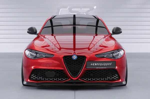 CSR Frontspoiler | Cup-Spoilerlippe mit ABE für Alfa Romeo Giulia (952) Veloce CSL782-S strukturiert schwarz matt (keine Lackierung erforderlich)