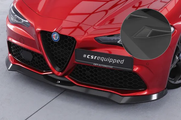 CSR Frontspoiler | Cup-Spoilerlippe mit ABE für Alfa Romeo Giulia (952) Veloce CSL782-L Lackierung erforderlich (unlackiert roh)