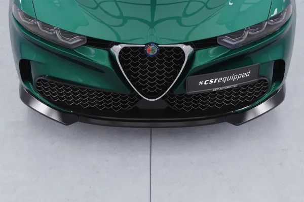 CSR Frontspoiler | Cup-Spoilerlippe mit ABE für Alfa Romeo Tonale CSL905-G Glossy schwarz Hochglanz (keine Lackierung erforderlich)