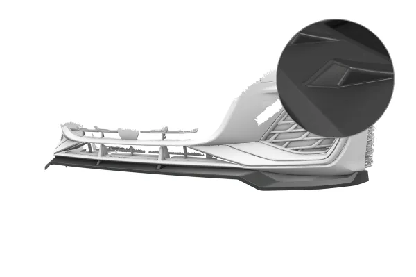 CSR Frontspoiler | Cup-Spoilerlippe mit ABE für Audi A3 S-Line / S3 (8Y) CSL375-L Lackierung erforderlich (unlackiert roh)