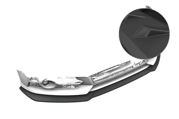 CSR Frontspoiler | Cup-Spoilerlippe mit ABE für Audi A6 S-Line / S6 C7 (Typ 4G) CSL019-L Lackierung erforderlich (unlackiert roh)