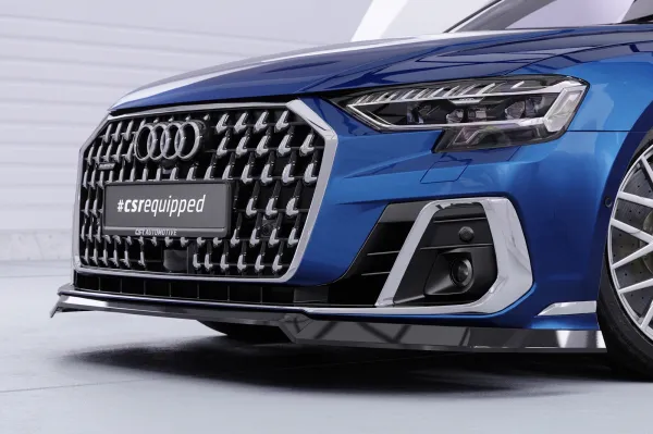 CSR Frontspoiler | Cup-Spoilerlippe mit ABE für Audi A8 D5 (Typ 4N/F8) CSL863-S strukturiert schwarz matt (keine Lackierung erforderlich)