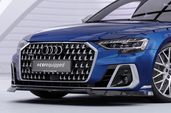 CSR Frontspoiler | Cup-Spoilerlippe mit ABE für Audi A8 D5 (Typ 4N/F8) CSL863-S strukturiert schwarz matt (keine Lackierung erforderlich)