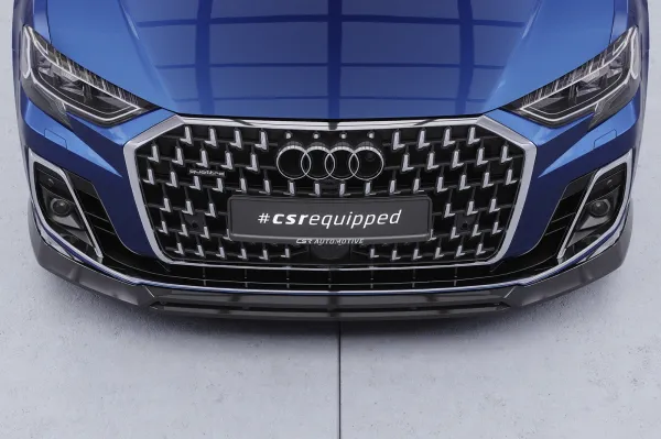 CSR Frontspoiler | Cup-Spoilerlippe mit ABE für Audi A8 D5 (Typ 4N/F8) CSL867-C Carbon Look Hochglanz (keine Lackierung erforderlich)