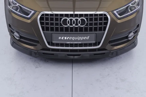 CSR Frontspoiler | Cup-Spoilerlippe mit ABE für Audi Q3 (8U) CSL810-L Lackierung erforderlich (unlackiert roh)