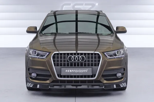 CSR Frontspoiler | Cup-Spoilerlippe mit ABE für Audi Q3 (8U) CSL810-L Lackierung erforderlich (unlackiert roh)