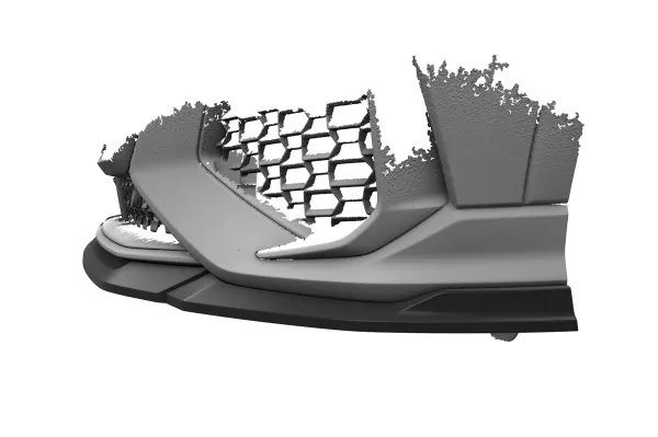 CSR Frontspoiler | Cup-Spoilerlippe mit ABE für Audi RSQ3 (F3) CSL838-S strukturiert schwarz matt (keine Lackierung erforderlich)