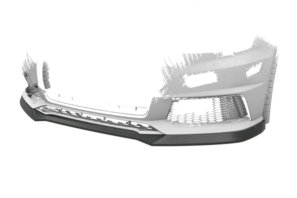 CSR Frontspoiler | Cup-Spoilerlippe mit ABE für Audi S1 8X CSL819-L Lackierung erforderlich (unlackiert roh)