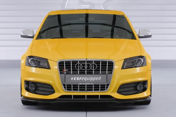 CSR Frontspoiler | Cup-Spoilerlippe mit ABE für Audi S3 (8P/8PA) CSL890-L Lackierung erforderlich (unlackiert roh)
