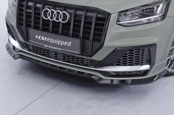 CSR Frontspoiler | Cup-Spoilerlippe mit ABE für Audi SQ2 (GA) CSL839-C Carbon Look Hochglanz (keine Lackierung erforderlich)