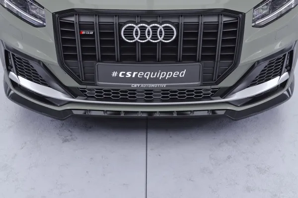 CSR Frontspoiler | Cup-Spoilerlippe mit ABE für Audi SQ2 (GA) CSL839-C Carbon Look Hochglanz (keine Lackierung erforderlich)