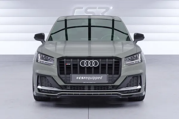 CSR Frontspoiler | Cup-Spoilerlippe mit ABE für Audi SQ2 (GA) CSL839-C Carbon Look Hochglanz (keine Lackierung erforderlich)
