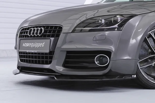 CSR Frontspoiler | Cup-Spoilerlippe mit ABE für Audi TT (8J) S-Line CSL932-S strukturiert schwarz matt (keine Lackierung erforderlich)