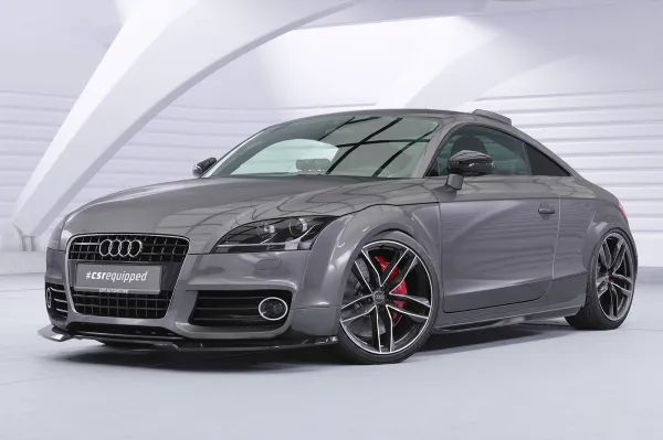 CSR Frontspoiler | Cup-Spoilerlippe mit ABE für Audi TT (8J) S-Line CSL932-G Glossy schwarz Hochglanz (keine Lackierung erforderlich)